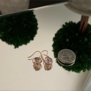 Pink Amethyst and Rose Gold Earrings